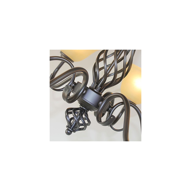 Tradiční klasická rustikální chata Vintage Retro Country Ostatní funkce pro designéry v mini stylu Kovový lustr