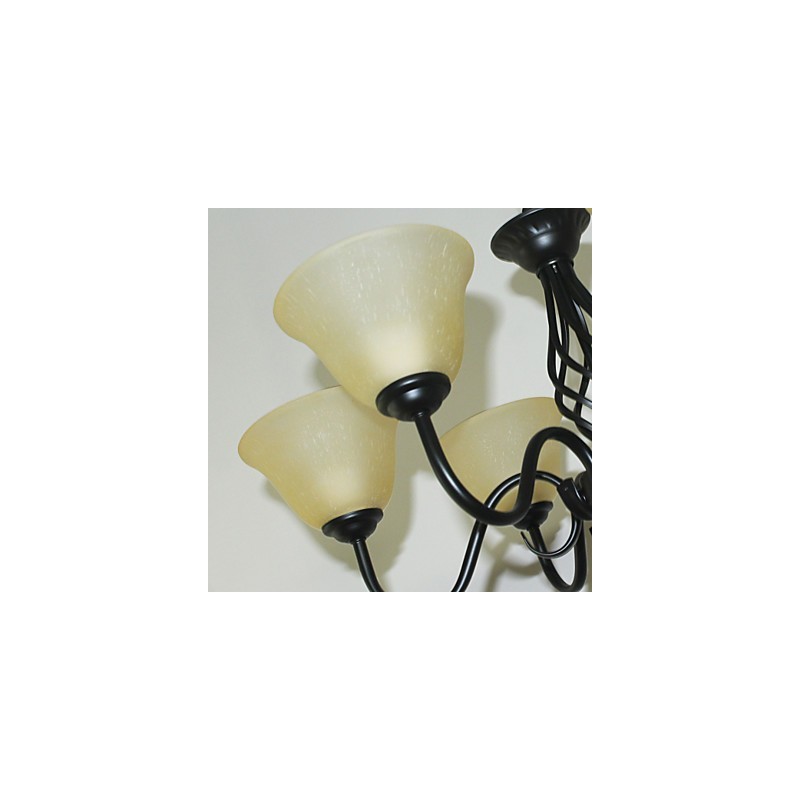 Tradiční klasická rustikální chata Vintage Retro Country Ostatní funkce pro designéry v mini stylu Kovový lustr