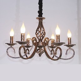 Retro jednoduchá lampa měděná lampa svíčka lampa