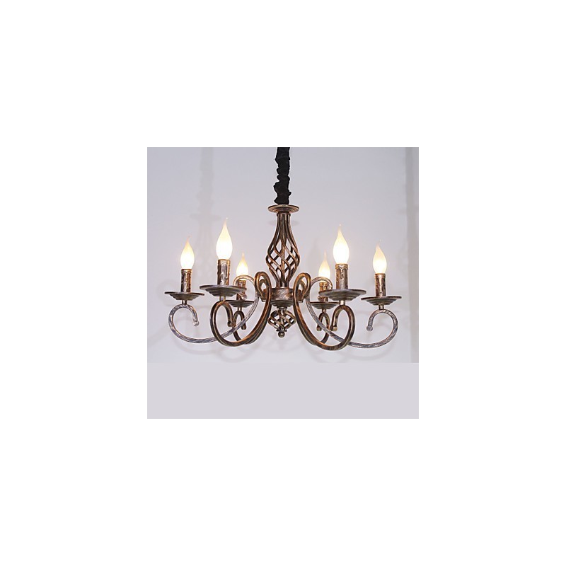 Retro jednoduchá lampa měděná lampa svíčka lampa