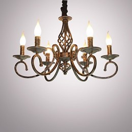 Retro jednoduchá lampa měděná lampa svíčka lampa