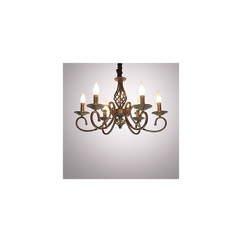 Retro jednoduchá lampa měděná lampa svíčka lampa