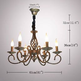 Retro jednoduchá lampa měděná lampa svíčka lampa