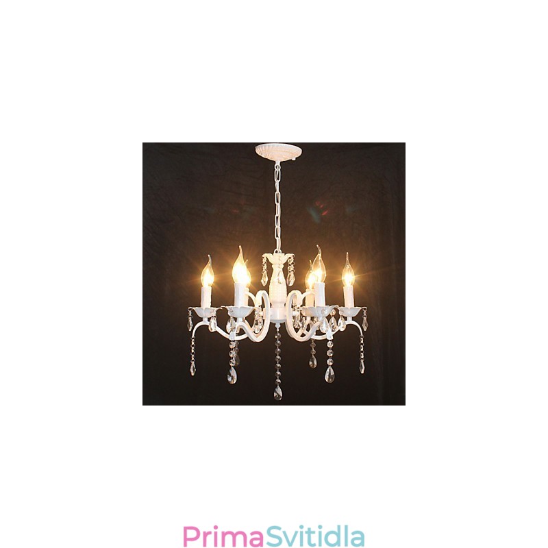 Lustr Moderní křišťálové lampy ve stylu mini svíček Iron Lamp
