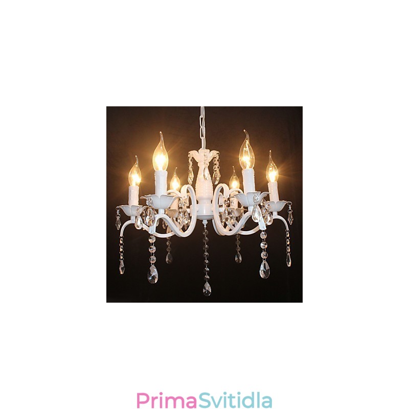Lustr Moderní křišťálové lampy ve stylu mini svíček Iron Lamp