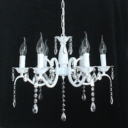 Lustr Moderní křišťálové lampy ve stylu mini svíček Iron Lamp
