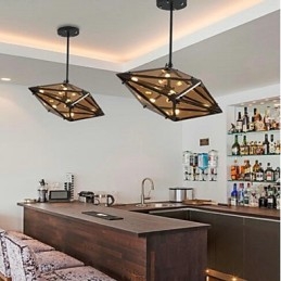 Tradiční klasická retro galvanizovaná funkce pro designérský kovový lustr