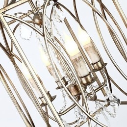 Čtyři lehké vintage kovové americké průmyslové loftové malby barva Evropská lustrová lampa interiérová ozdobná závěsná lampa