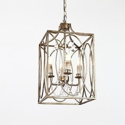 Čtyři lehké vintage kovové americké průmyslové loftové malby barva Evropská lustrová lampa interiérová ozdobná závěsná lampa