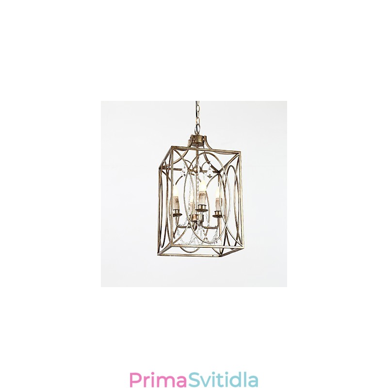 Čtyři lehké vintage kovové americké průmyslové loftové malby barva Evropská lustrová lampa interiérová ozdobná závěsná lampa