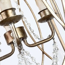 Čtyři lehké vintage kovové americké průmyslové loftové malby barva Evropská lustrová lampa interiérová ozdobná závěsná lampa