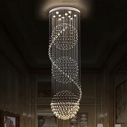 10 Light Délka 2,5 metru Dlouhá kapka kapka deště Slza Moderní křišťálový stropní lustr Vnitřní závěsné svítidlo