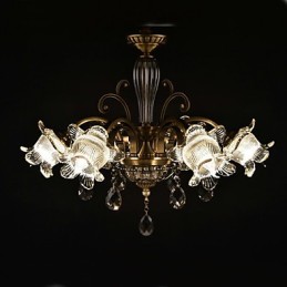 Rustikální malba Lodge pro designéry Kovové vnitřní obchody Lustr se 2 žárovkami