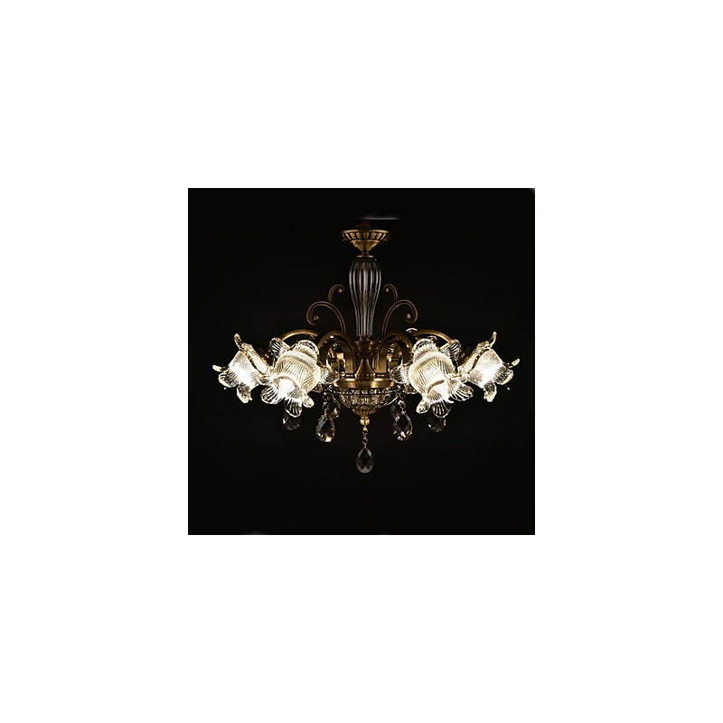 Rustikální malba Lodge pro designéry Kovové vnitřní obchody Lustr se 2 žárovkami