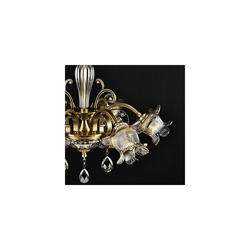 Rustikální malba Lodge pro designéry Kovové vnitřní obchody Lustr se 2 žárovkami