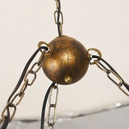 Rustic Lodge Vintage Retro Country Globe Malba pro designéry v mini stylu Kovový lustr