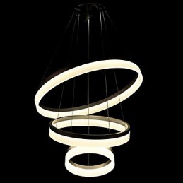 Kulaté lustrové osvětlení Moderní akrylové lampy Luxusní tříkruhová stropní svítidla