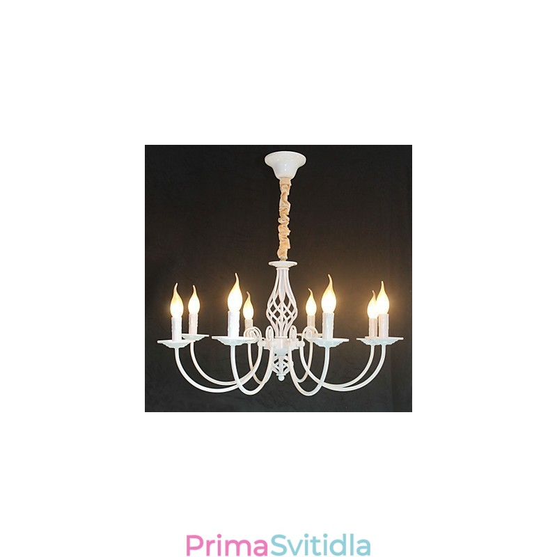 European Simple Iron Lamp Candle Lamp 8 Lustr