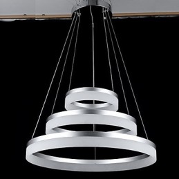 Kulaté lustrové osvětlení Moderní akrylové lampy Luxusní tříkruhová stropní svítidla