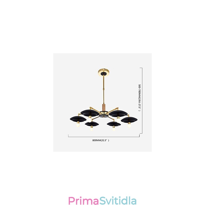 6 Lehký personalizovaný lustr