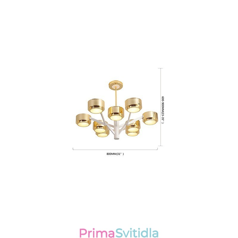 Osobnost moderní minimalistické lustrové stropní svítidlo