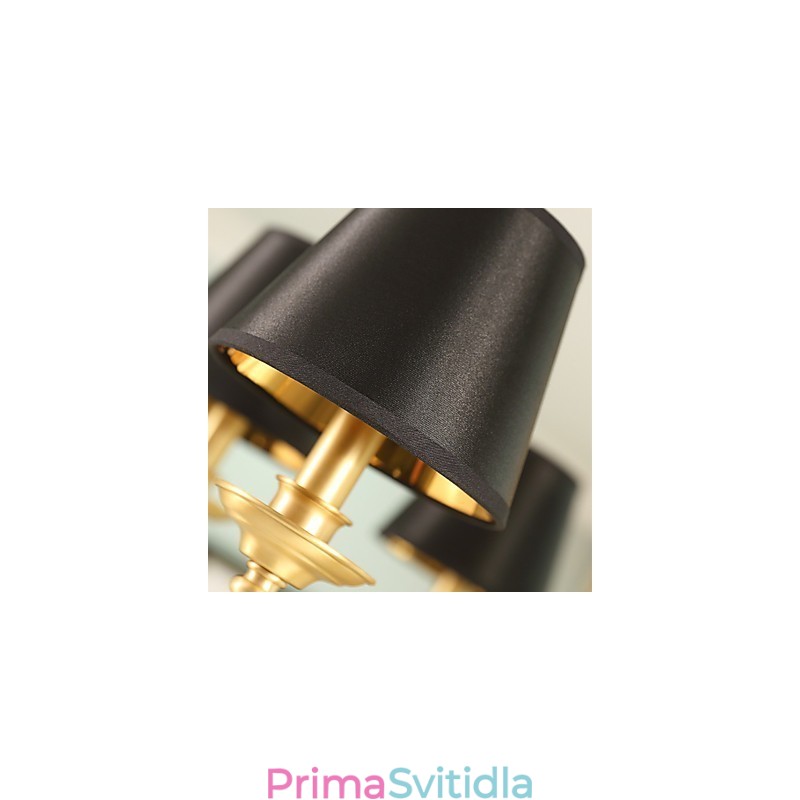 Lustr Tradiční klasický venkovský mosazný prvek pro kovové 8 žárovky v mini stylu