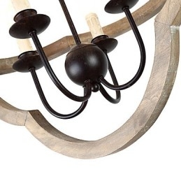 Vintage kovová americká průmyslová malba podkrovní barva Dřevěná lustrová lampa interiérová dekorace závěsná lampa