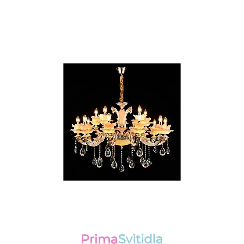 Závěsný prvek ze slitiny zinku pro interiérové obchody ve stylu Crystal Mini 15 žárovek