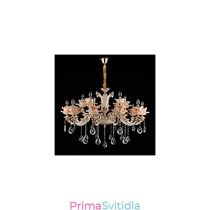 Závěsný prvek ze slitiny zinku pro interiérové obchody ve stylu Crystal Mini 15 žárovek