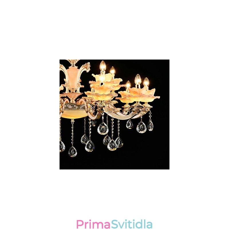 Závěsný prvek ze slitiny zinku pro interiérové obchody ve stylu Crystal Mini 15 žárovek