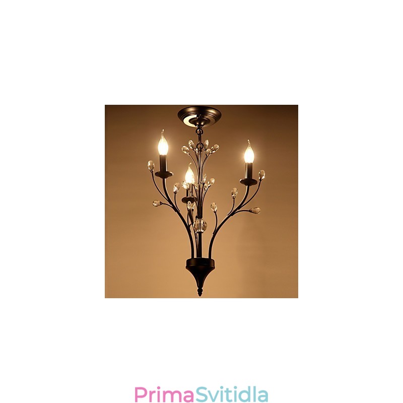 Moderní současná tradiční klasická rustikální chata Vintage Retro lucerna Country Globe Painting Funkce pro křišťálový lustr