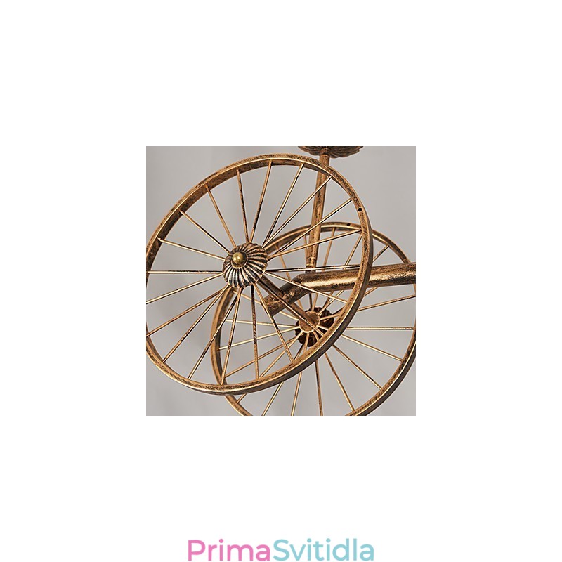 Rustic Lodge Vintage Retro Country Globe Malba pro designéry v mini stylu Kovový lustr