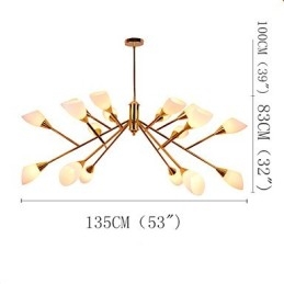 Nordic Simple Atmospheric Pastoral Lustr Lustrová lampa Creative Lobby