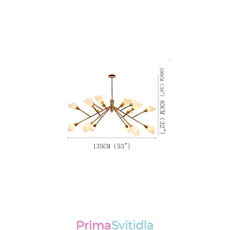 Nordic Simple Atmospheric Pastoral Lustr Lustrová lampa Creative Lobby