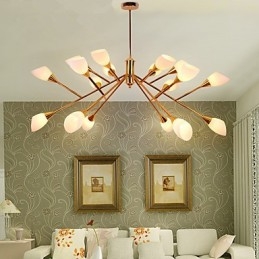 Nordic Simple Atmospheric Pastoral Lustr Lustrová lampa Creative Lobby