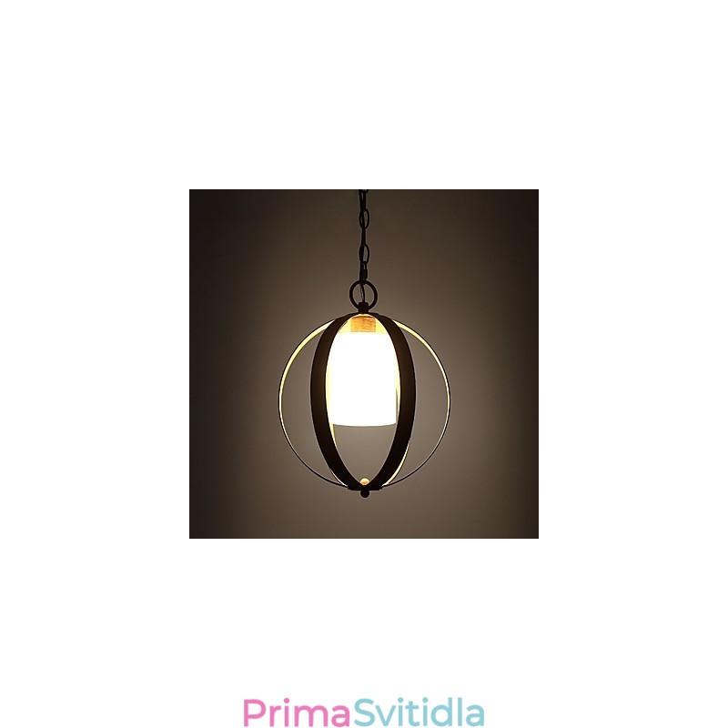 Loft Kovová malba v americkém industriálním stylu Barva se sklem Evropský lustr Lampa vnitřní Dekorativní závěsná lampa