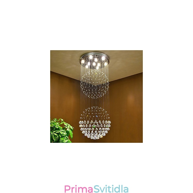 Křišťálové stropní závěsné světlo Vnitřní lustr Domácí závěsná svítidla