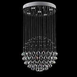 Moderní současné tradiční klasické rustikální lóže Vintage Country Island Crystal galvanicky pokovené kovové závěsné světlo