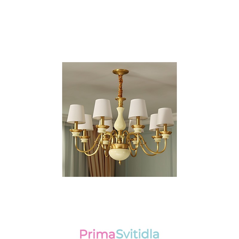 Celo měděný lustr Jade Dekorativní lustr