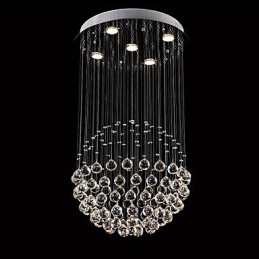 Moderní současné tradiční klasické rustikální lóže Vintage Country Island Crystal galvanicky pokovené kovové závěsné světlo