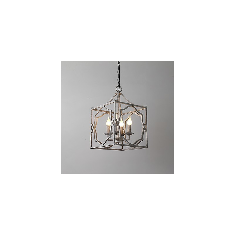 Vintage kovová americká průmyslová půdní malba barva evropská lustrová lampa interiérová dekorace závěsná lampa