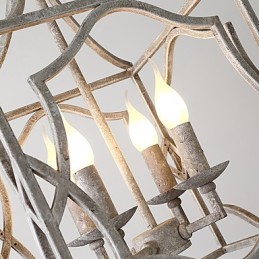Vintage kovová americká průmyslová půdní malba barva evropská lustrová lampa interiérová dekorace závěsná lampa