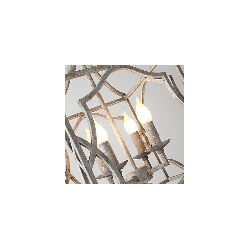 Vintage kovová americká průmyslová půdní malba barva evropská lustrová lampa interiérová dekorace závěsná lampa