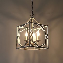 Vintage kovová americká průmyslová půdní malba barva evropská lustrová lampa interiérová dekorace závěsná lampa