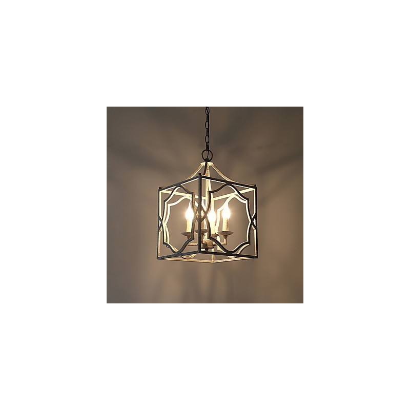 Vintage kovová americká průmyslová půdní malba barva evropská lustrová lampa interiérová dekorace závěsná lampa