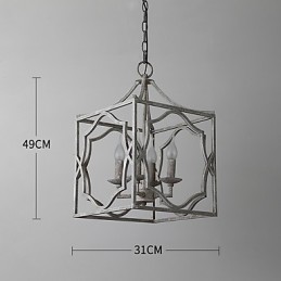 Vintage kovová americká průmyslová půdní malba barva evropská lustrová lampa interiérová dekorace závěsná lampa