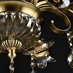 Rustikální malba Lodge pro designéry Kovové vnitřní obchody Lustr se 2 žárovkami