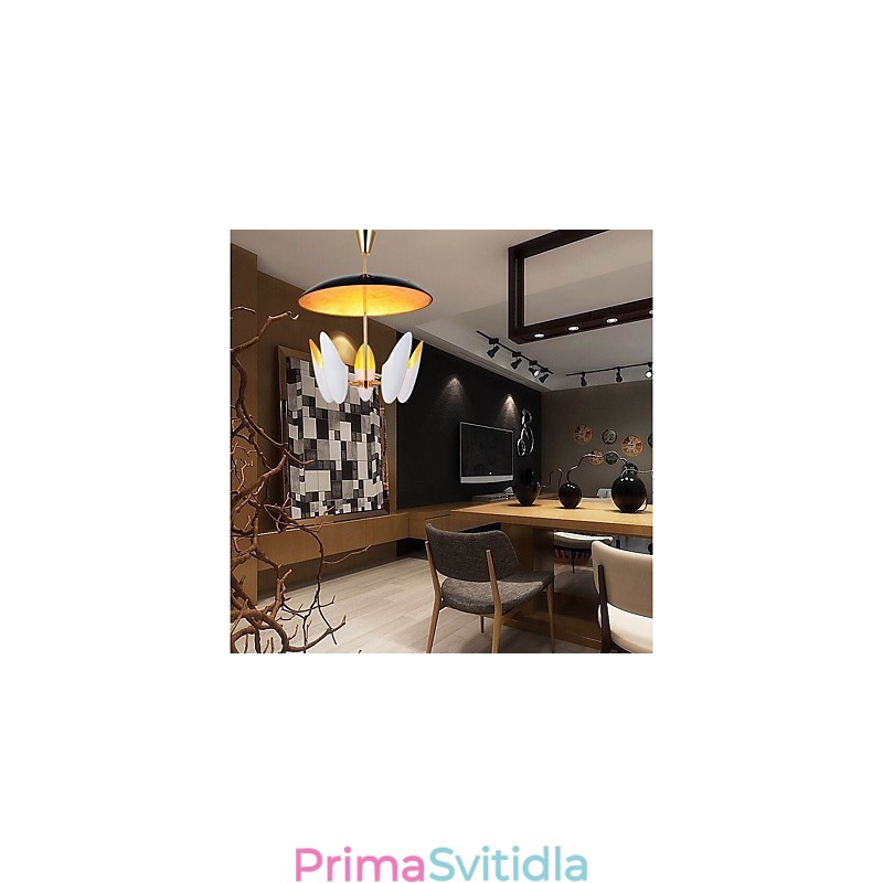5 Lehké lustrové krátké umění Moderní současná závěsná lampa