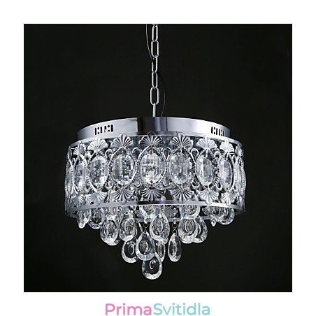 Elegantní moderní transparentní křišťálový lustr se 4 světly Elegantní moderní transparentní křišťálový lustr se 4 světly