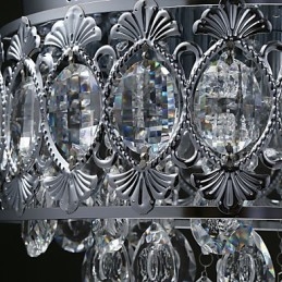 Elegantní moderní transparentní křišťálový lustr se 4 světly